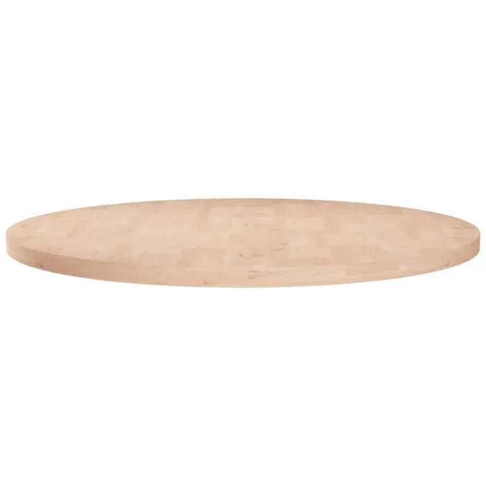 vidaXL Round Table Top Ø60×2,5 cm Untreated Solid Wood Oak
