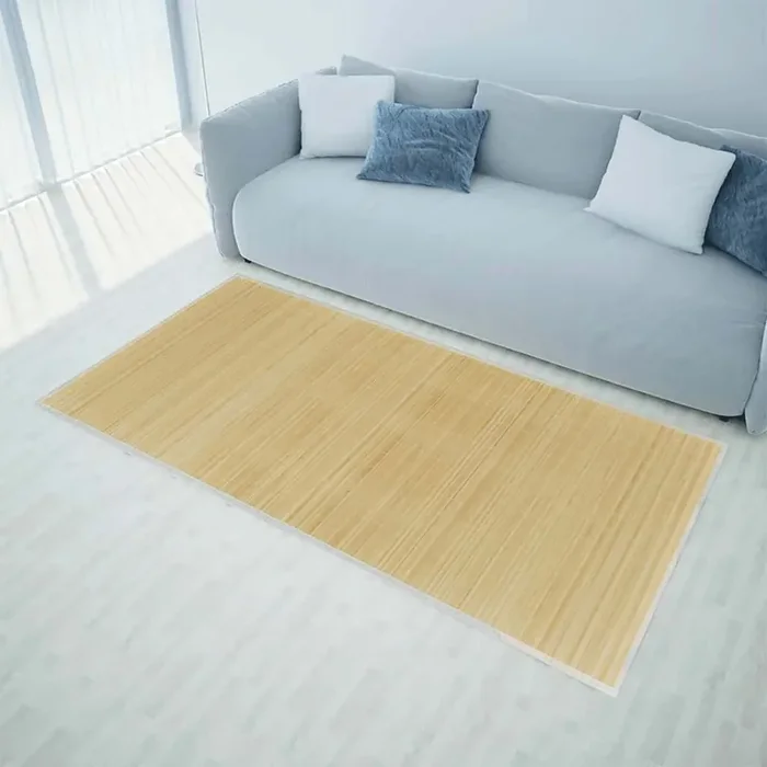 vidaXL Rug Bamboo 100×160 cm Natural