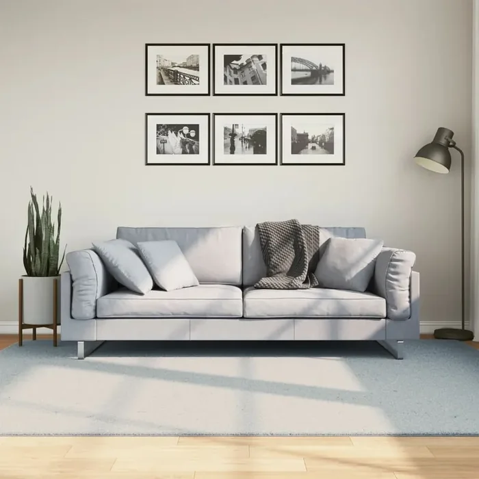 vidaXL Rug HUARTE Short Pile Soft and Washable Blue 160×230 cm