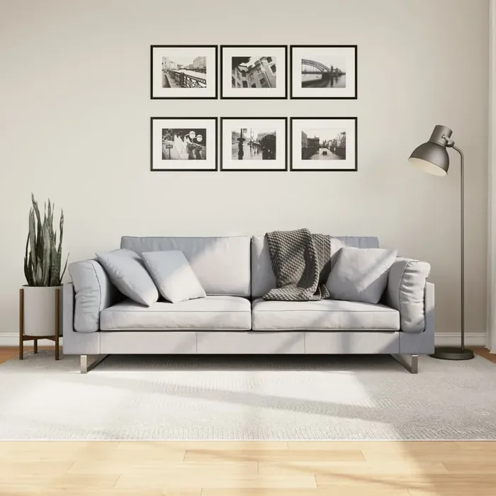 vidaXL Rug IZA Short Pile Scandinavian Look Cream 160×230 cm