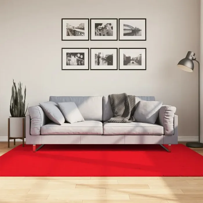 vidaXL Rug OVIEDO Short Pile Red 140×200 cm