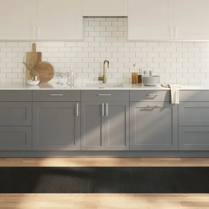 vidaXL Rug Rectangular Black 70×300 cm Bamboo