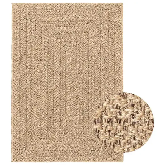 vidaXL Rug ZIZUR 160×230 cm Jute Look Indoor and Outdoor