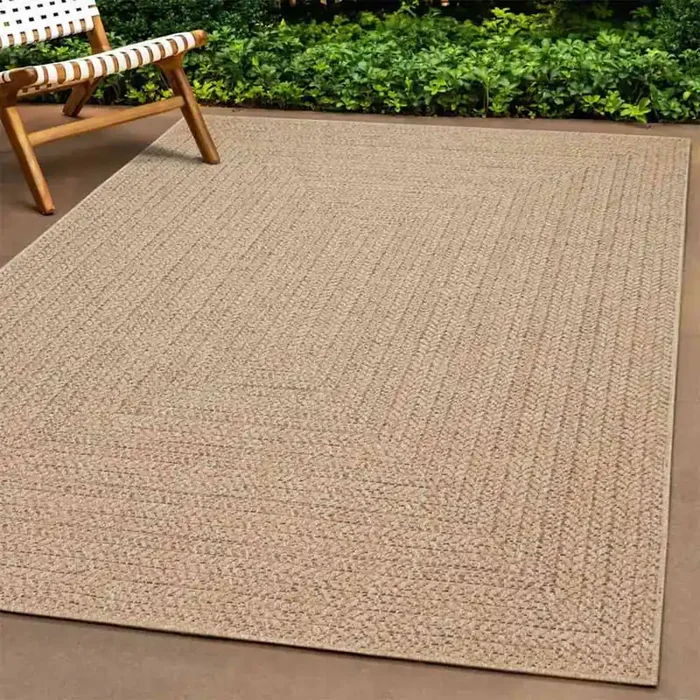 vidaXL Rug ZIZUR 240×340 cm Jute Look Indoor and Outdoor