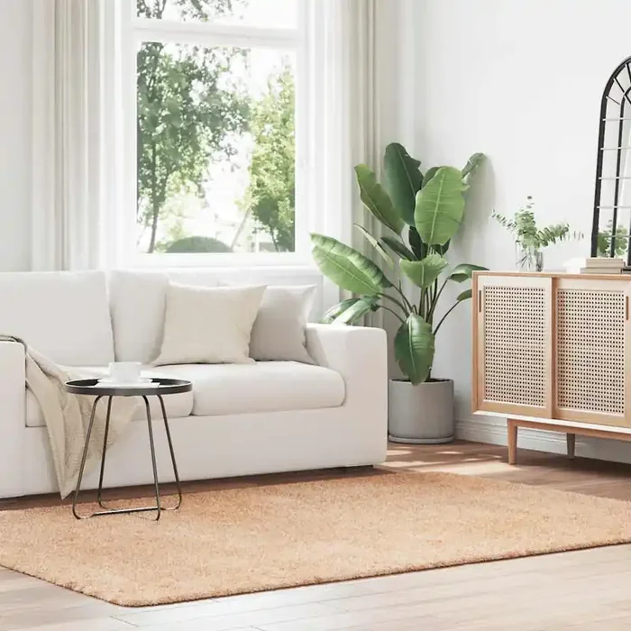 vidaXL Shaggy Rug High Pile NAVARRA Beige 160×230 cm Polyester