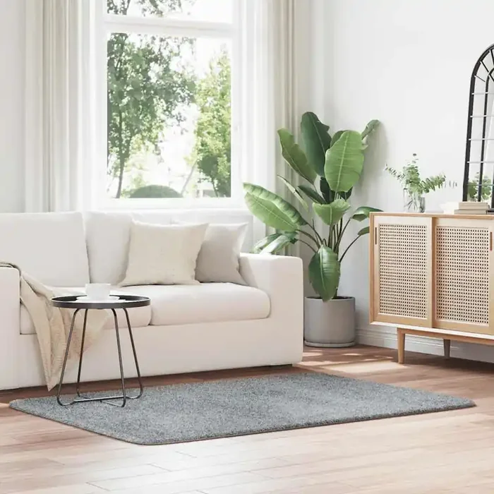 vidaXL Shaggy Rug High Pile NAVARRA Silver Grey 120×170 cm Polyester