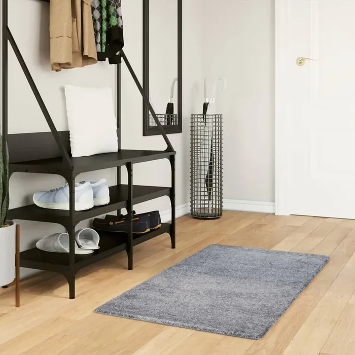 vidaXL Shaggy Rug PAMPLONA High Pile Modern Blue 60×110 cm