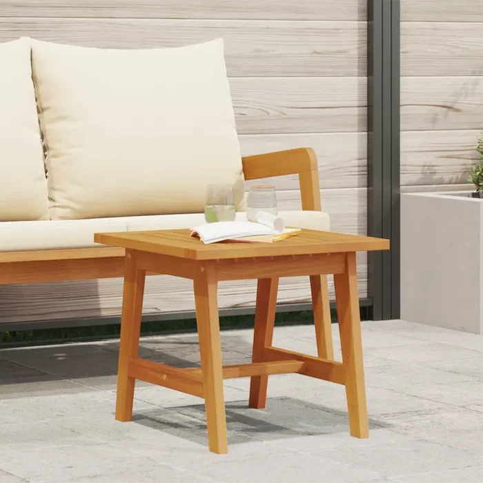 vidaXL Side Table 45x45x40 cm Solid Wood Acacia