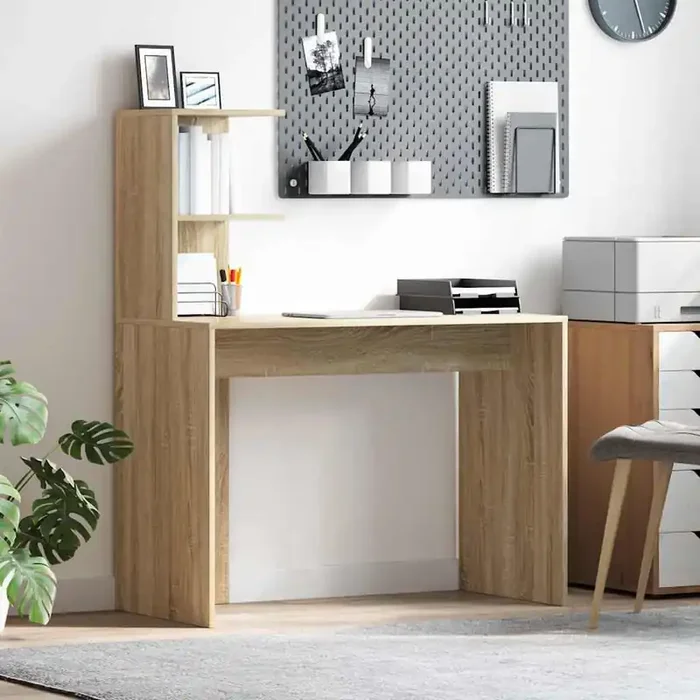 vidaXL Sonoma Oak Writing Desk Sonoma oak Particle board Standard
