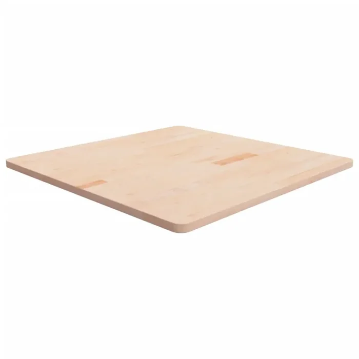 vidaXL Square Table Top 90x90x2.5 cm Untreated Solid Wood Oak