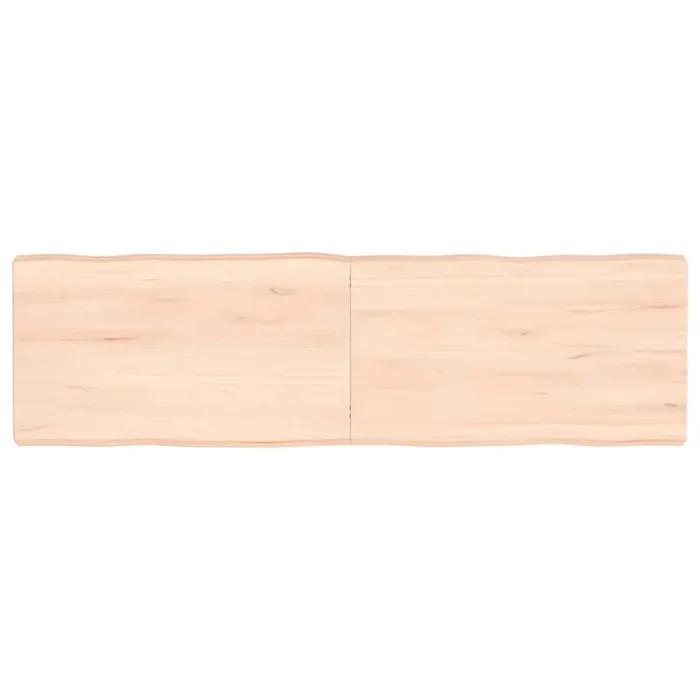vidaXL Table Top 140x40x(2-6) cm Untreated Solid Wood Live Edge