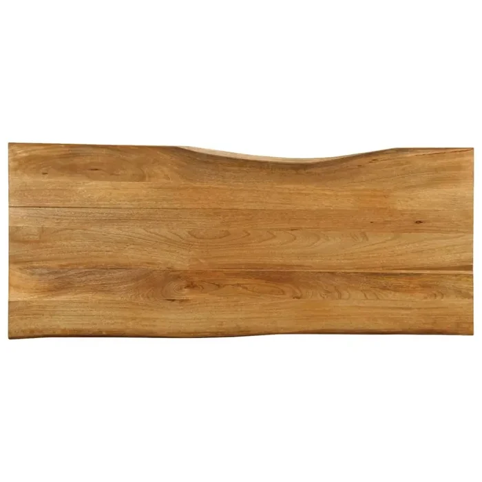 vidaXL Table Top 140x60x3.8 cm Live Edge Solid Wood Mango