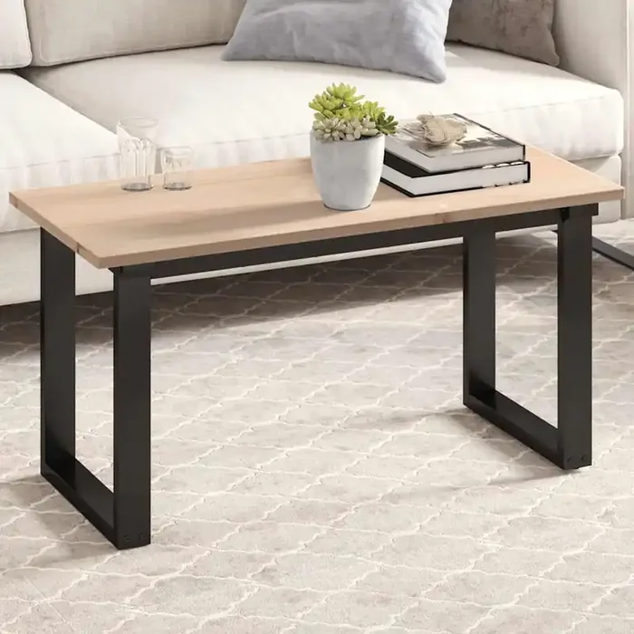 vidaXL Table Top 90x40x1.7 cm Rectangular Solid Wood Pine