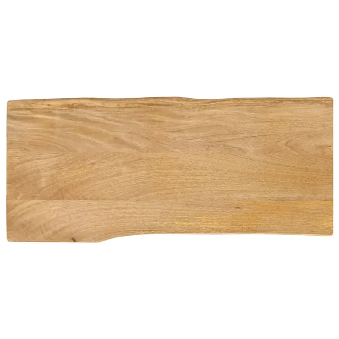 vidaXL Table Top 90x40x2.5 cm Live Edge Solid Wood Mango