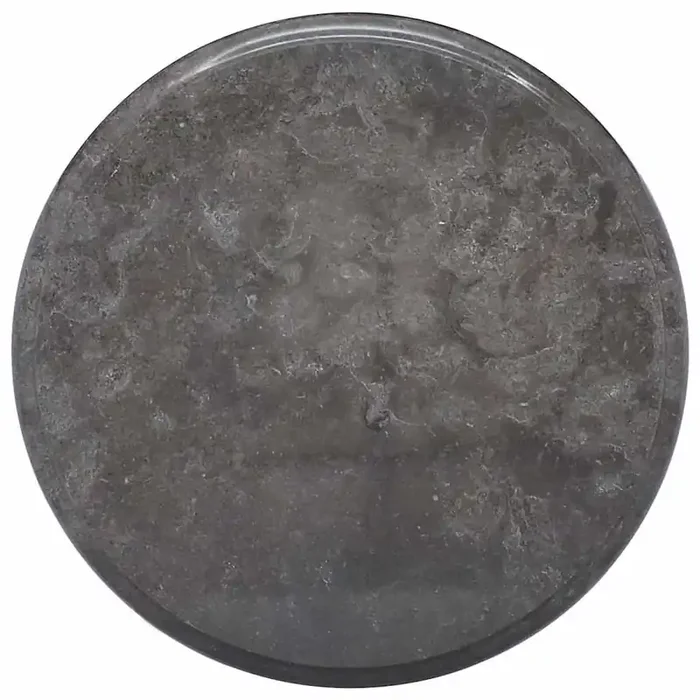 vidaXL Table Top Black Ø40×2.5 cm Marble