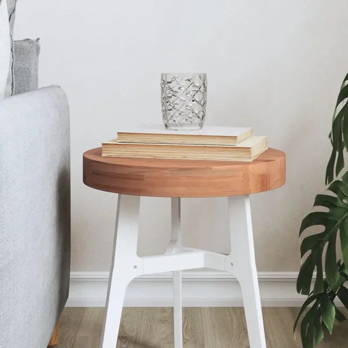 vidaXL Table Top Ø30×4 cm Round Solid Wood Beech