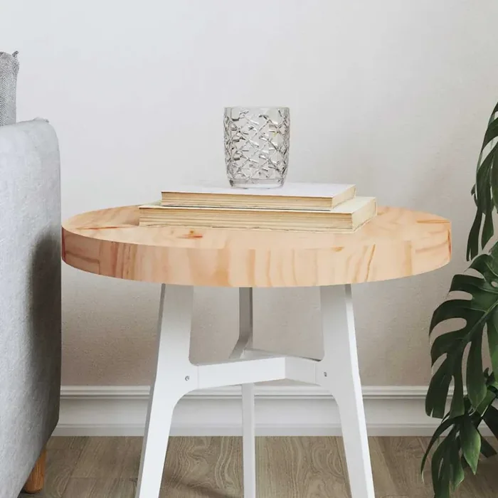 vidaXL Table Top Round Ø40×3 cm Solid Wood Pine
