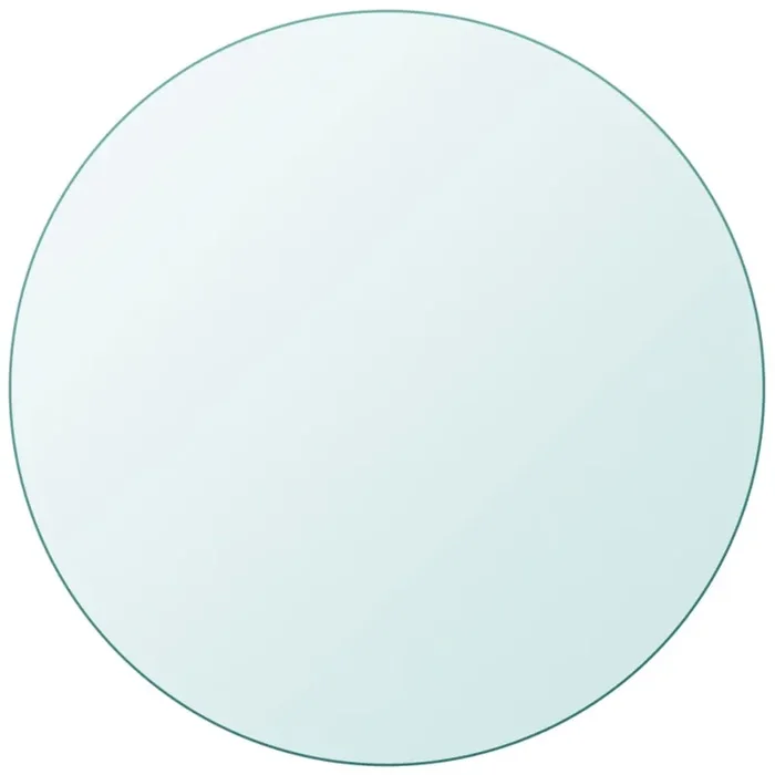 vidaXL Table Top Tempered Glass Round 800 mm