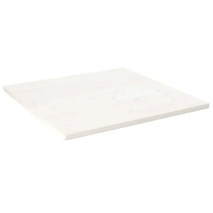 vidaXL Table Top White 80x80x2.5 cm Solid Wood Pine Square