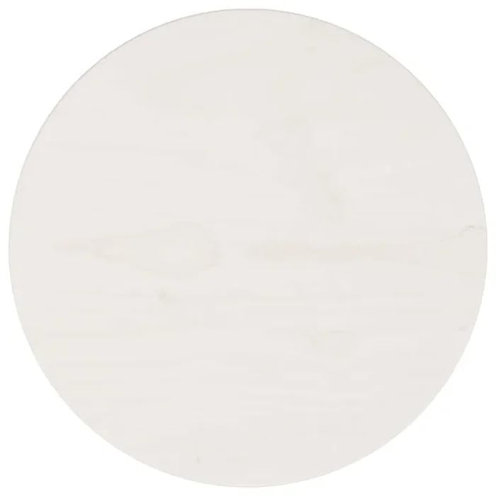 vidaXL Table Top White Ø30×2.5 cm Solid Wood Pine