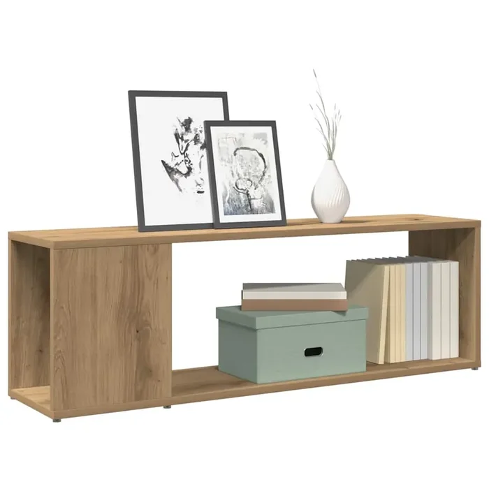 vidaXL TV Cabinet Artisan Oak 100x24x32 cm Engineered Wood