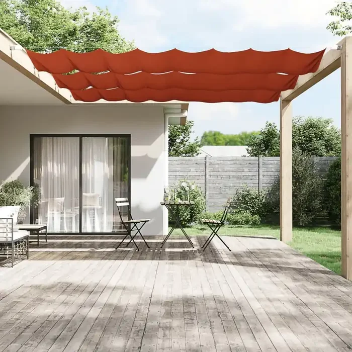 vidaXL Vertical Awning Terracotta 100×1000 cm Oxford Fabric
