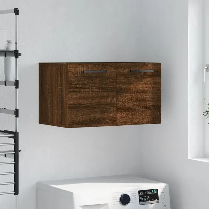vidaXL Wall Cabinet Brown Oak 60×36.5×35 cm Engineered Wood