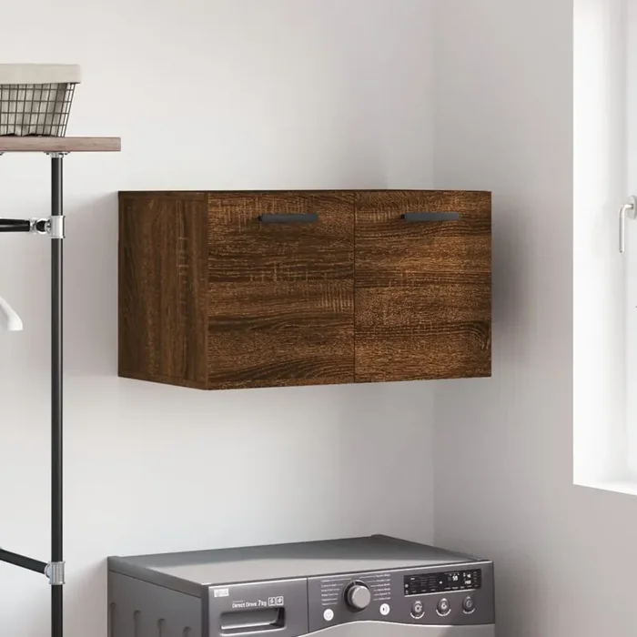 vidaXL Wall Cabinet Brown Oak 60×36.5×35 cm Engineered Wood