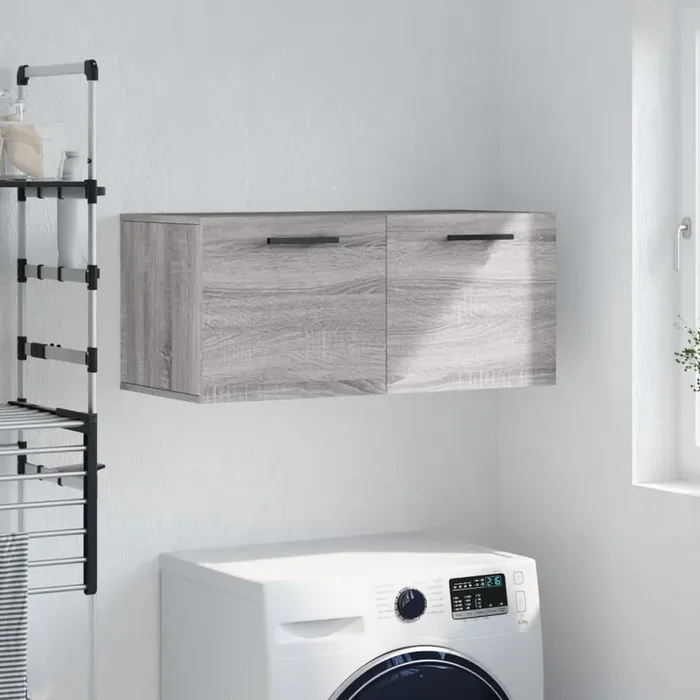 vidaXL Wall Cabinet Grey Sonoma 80×36.5×35 cm Engineered Wood