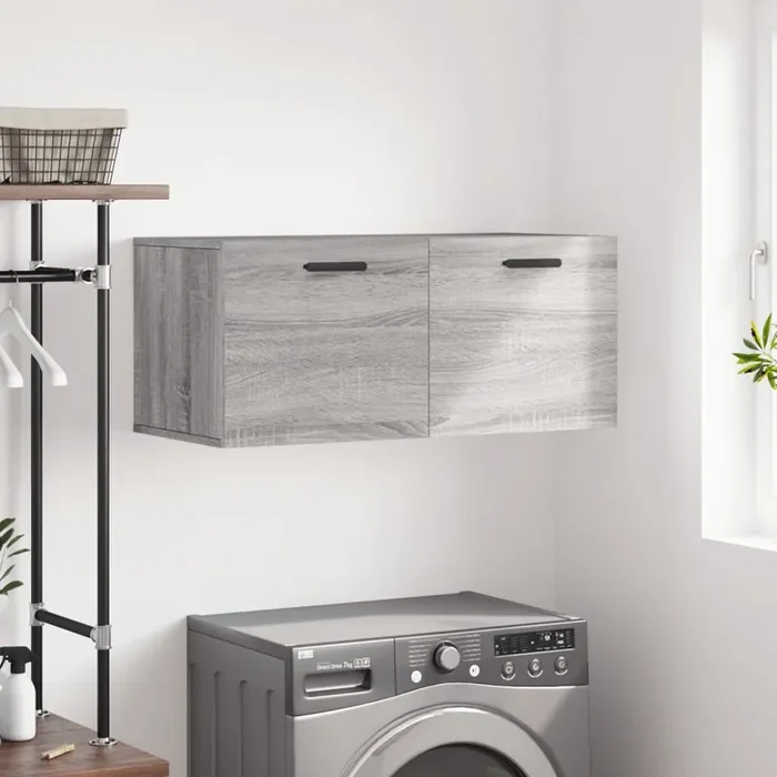 vidaXL Wall Cabinet Grey Sonoma 80×36.5×35 cm Engineered Wood