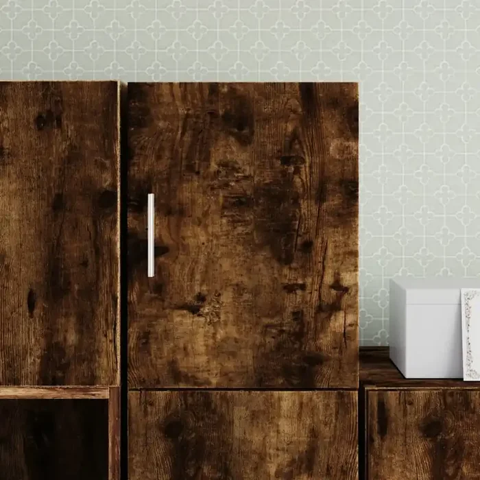 vidaXL Wall Cabinet Smoked Oak 30×42.5×40 cm Engineered Wood