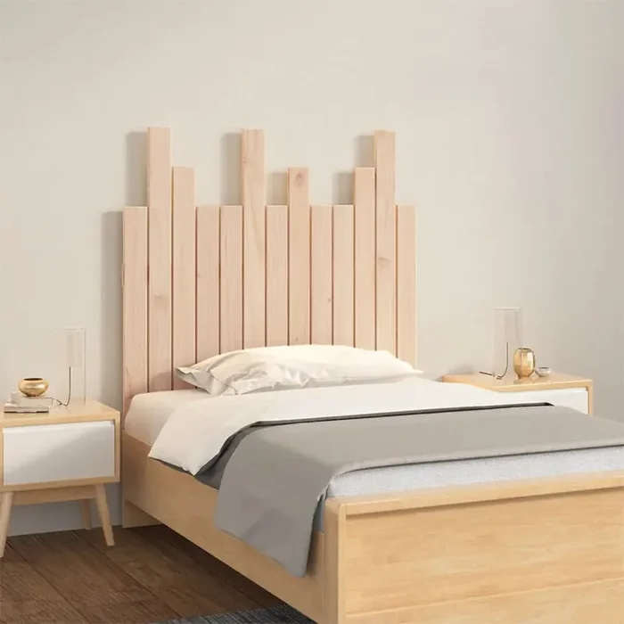 vidaXL Wall Headboard 82.5x3x80 cm Solid Wood Pine