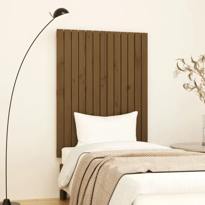 vidaXL Wall Headboard Honey Brown 82.5x3x110 cm Solid Wood Pine
