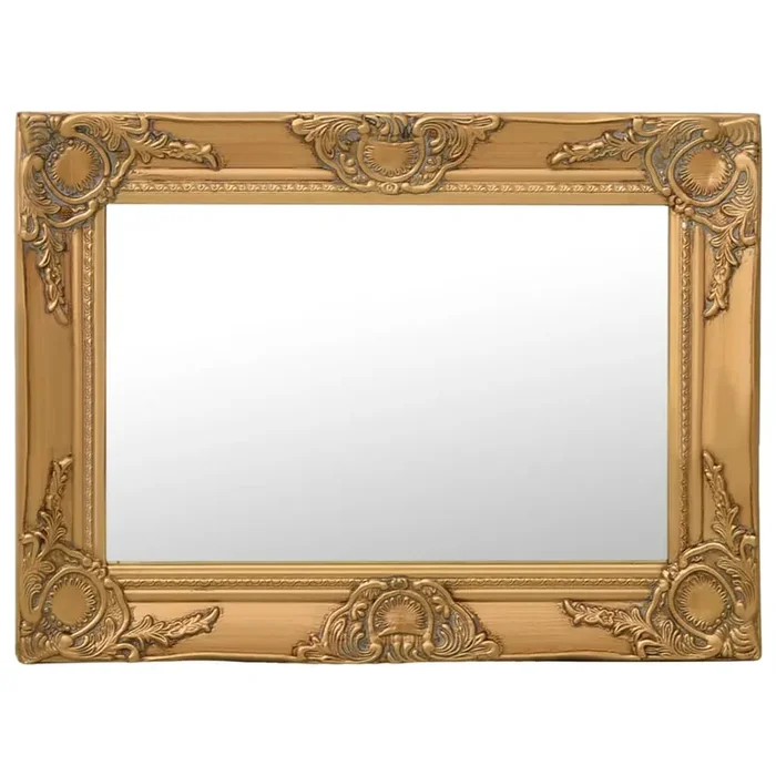 vidaXL Wall Mirror Baroque Style 60×40 cm Gold