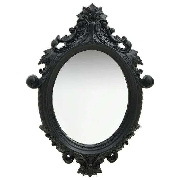 vidaXL Wall Mirror Castle Style 56×76 cm Black