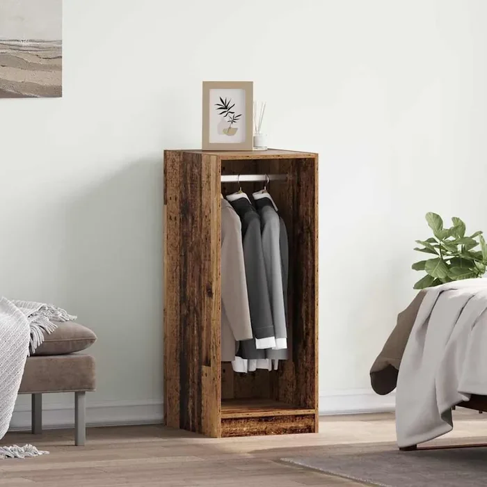 vidaXL Wardrobe with Shelf with Storage Old wood 41 x 48 x 102 cm Engineered wood
