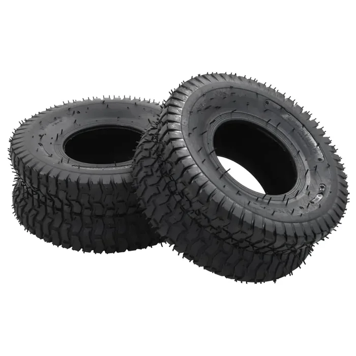 vidaXL Wheelbarrow Tyres 2 pcs 15×6.00-6 4PR Rubber