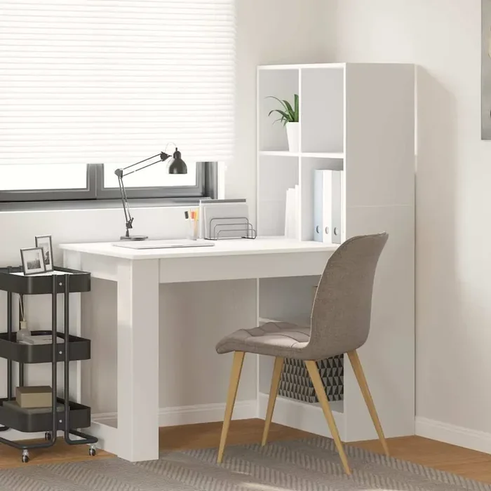 vidaXL White 122 x 67 x 145 cm Engineered wood and Particle board