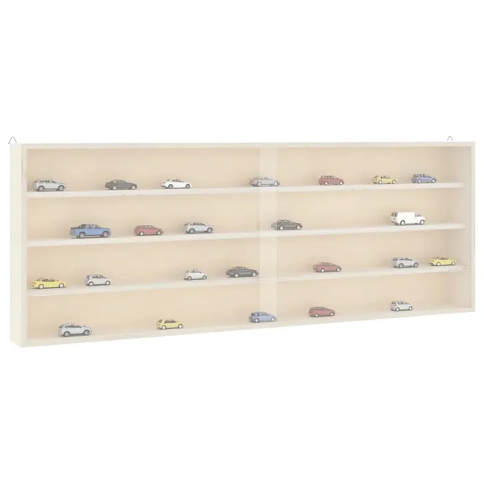 vidaXL Wooden Collector‘s Display Case with Doors 100×8.5x37cm