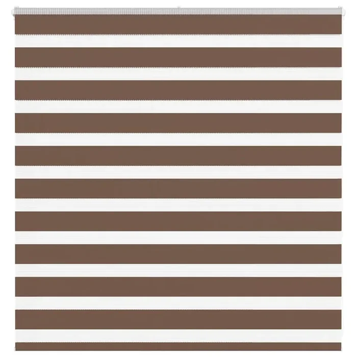 vidaXL Zebra Blind Brown 145×100 cm Fabric Width 140.9 cm Polyester