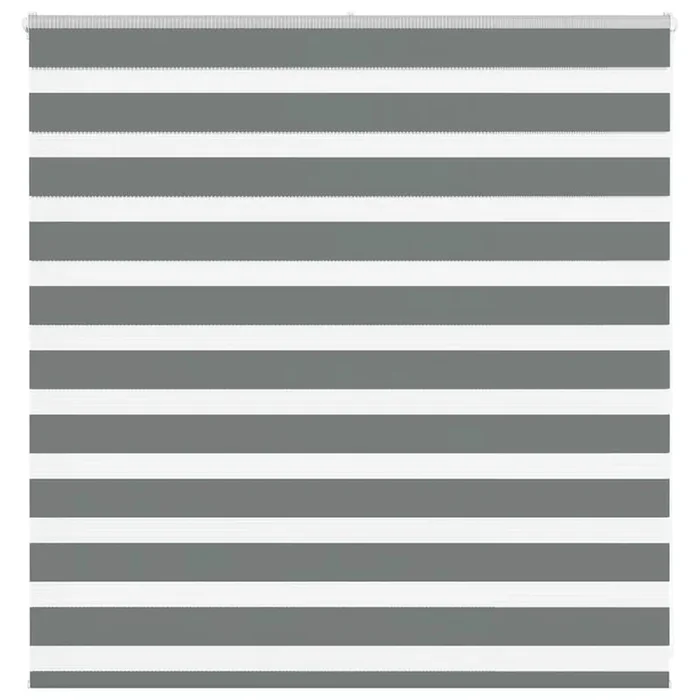 vidaXL Zebra Blind Dark Grey 145×100 cm Fabric Width 140.9 cm Polyester