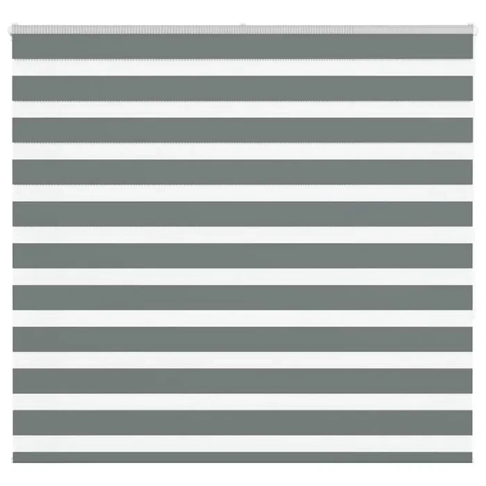 vidaXL Zebra Blind Dark Grey 155×150 cm Fabric Width 150.9 cm Polyester