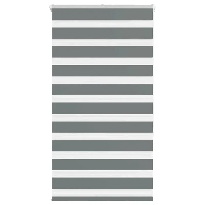 vidaXL Zebra Blind Dark Grey 85×150 cm Fabric Width 80.9 cm Polyester