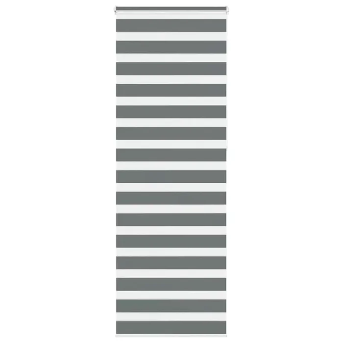 vidaXL Zebra Blind Dark Grey 85×230 cm Fabric Width 80.9 cm Polyester