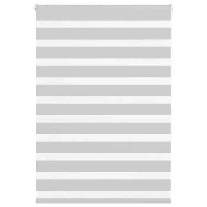 vidaXL Zebra Blind Light Grey 105×150 cm Fabric Width 100.9 cm Polyester