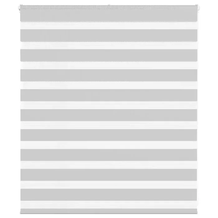 vidaXL Zebra Blind Light Grey 120×100 cm Fabric Width 115.9 cm Polyester
