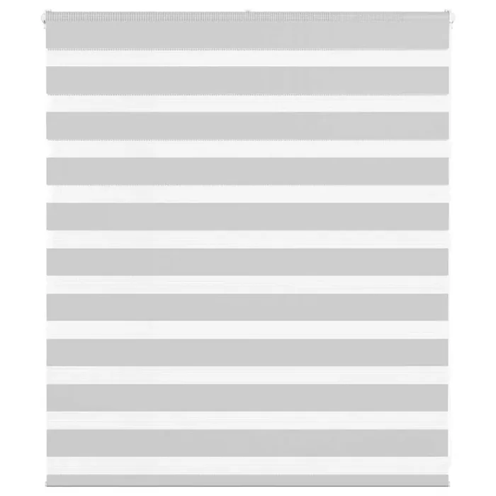 vidaXL Zebra Blind Light Grey 135×100 cm Fabric Width 130.9 cm Polyester
