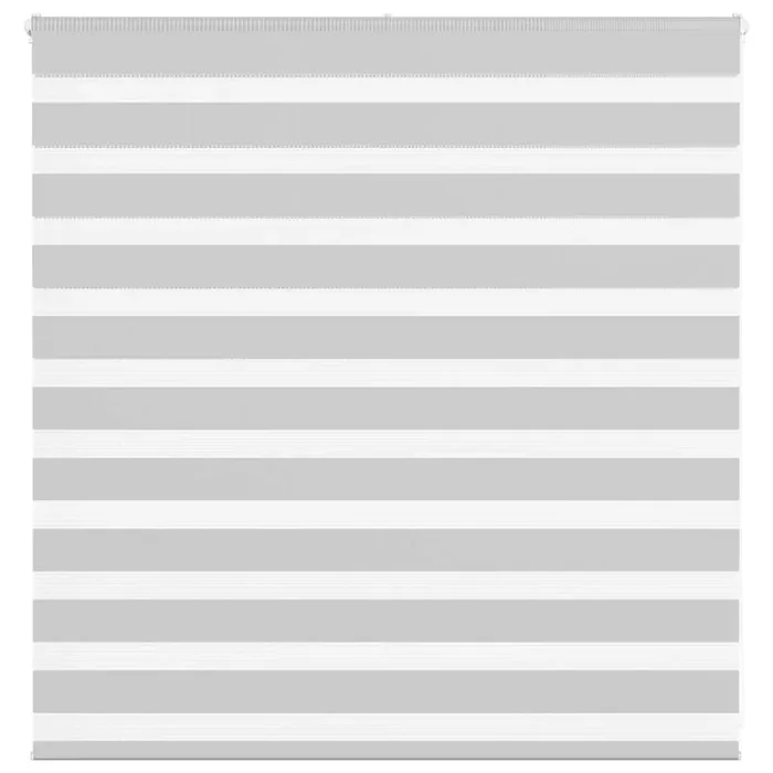 vidaXL Zebra Blind Light Grey 140×100 cm Fabric Width 135.9 cm Polyester