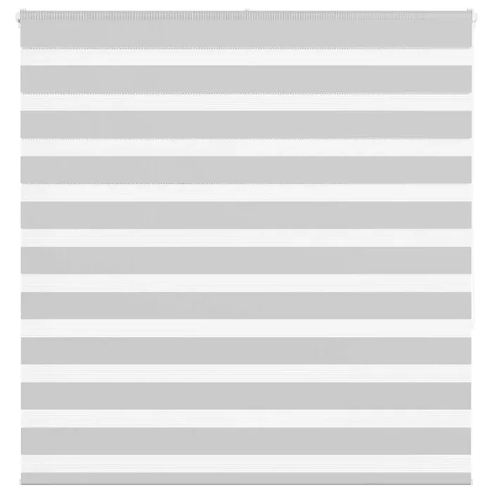 vidaXL Zebra Blind Light Grey 140×150 cm Fabric Width 135.9 cm Polyester