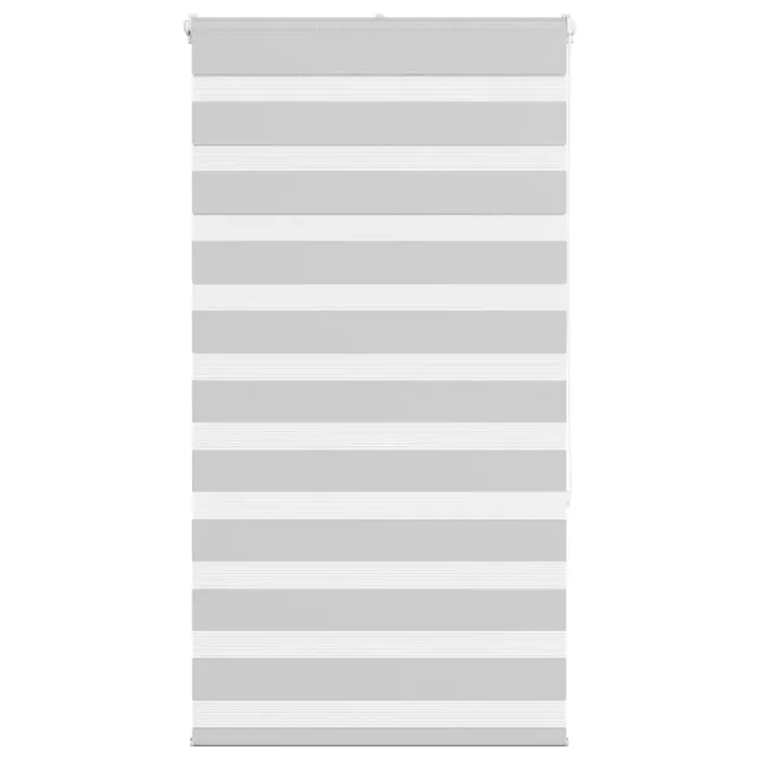 vidaXL Zebra Blind Light Grey 85×150 cm Fabric Width 80.9 cm Polyester
